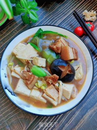卤肉杂蔬炖豆腐的做法步骤：14