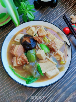 卤肉杂蔬炖豆腐的做法步骤：15