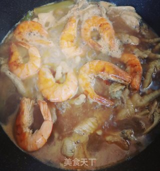 鸡翅炖虾????的做法步骤：9