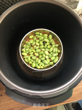 青豆粉蒸肉的做法步骤：7
