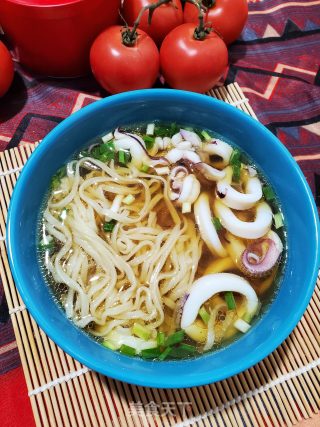 鱿鱼伊面的做法步骤：9