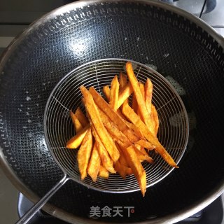 炸红薯条的做法步骤：5