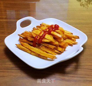 炸红薯条的做法步骤：6