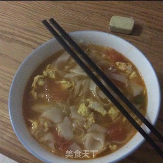 番茄鸡蛋面，简单又健康的做法步骤：12