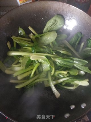 清炒油菜的做法步骤：3