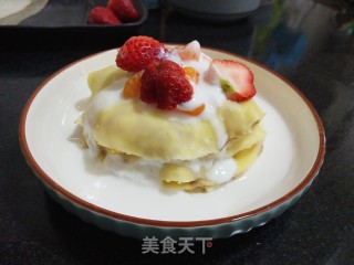 草莓酸奶千层的做法步骤：11