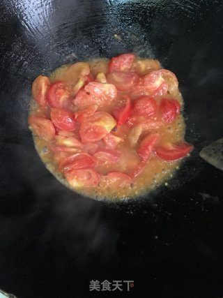 甜番茄炒鸡蛋的做法步骤：5