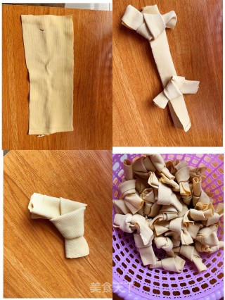 秘制千张结 虎皮蛋的做法步骤：1