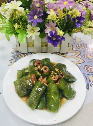 煎辣椒培根卷的做法步骤：7