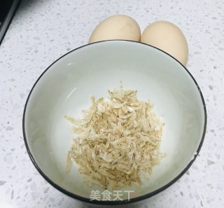 虾皮蒸水蛋的做法步骤：1