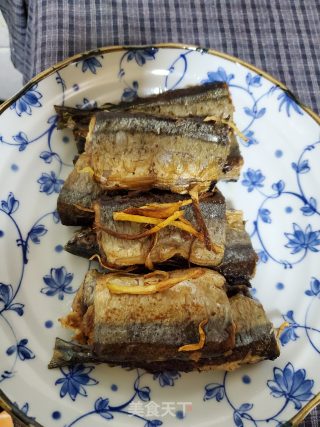 香煎秋刀鱼的做法步骤：7