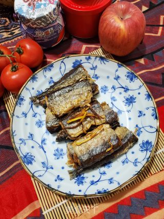 香煎秋刀鱼的做法步骤：9