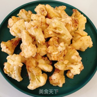 油炸花菜的做法步骤：9