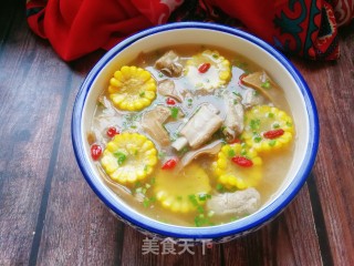 松茸玉米排骨汤的做法步骤：18