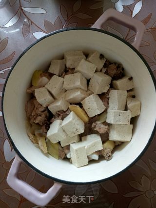 排骨烘豆腐的做法步骤：7