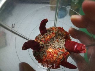 孜然鸡脯肉的做法步骤：3