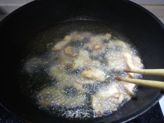 孜然鸡脯肉的做法步骤：5