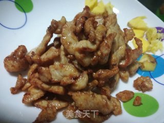 孜然鸡脯肉的做法步骤：6