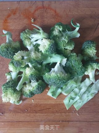 西兰花鸡胸肉焖饭的做法步骤：2