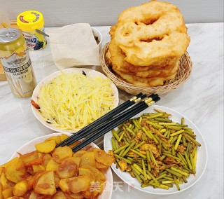油饼的做法步骤：4