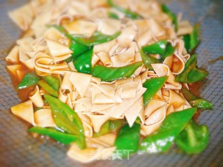 尖椒干豆腐的做法步骤：12