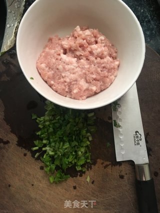 肉末香菜煎蛋的做法步骤：2