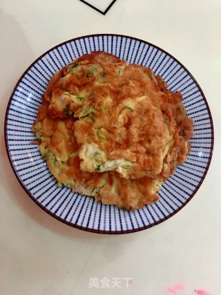 肉末香菜煎蛋的做法步骤：8