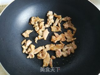 芥菜心炒肉片的做法步骤：4