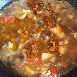 咖啡牛肉土豆盖浇饭的做法步骤：7