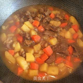 咖啡牛肉土豆盖浇饭的做法步骤：9