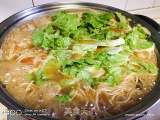 鸭肉青菜面的做法步骤：4