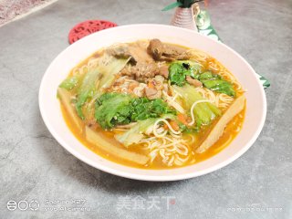 鸭肉青菜面的做法步骤：6