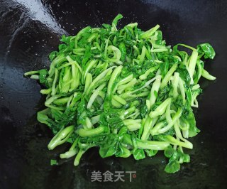 清炒鸡毛小青菜的做法步骤：4