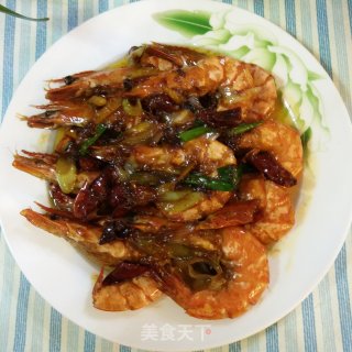 油焖黑虎虾的做法步骤：10