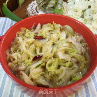 五花肉炒白菜的做法步骤：8