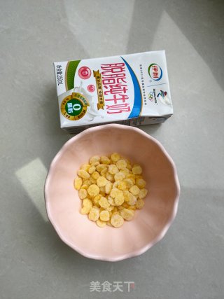 牛奶玉米片的做法步骤：1