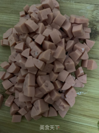 虾仁火腿蛋炒饭的做法步骤：4
