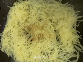 青椒土豆丝的做法步骤：6