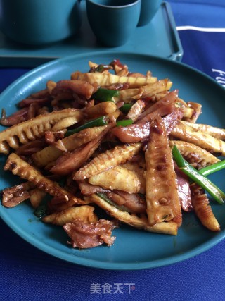 腊兔肉炒笋尖的做法步骤：24