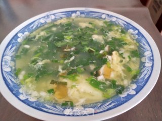 青菜蛋花汤♥的做法步骤：4