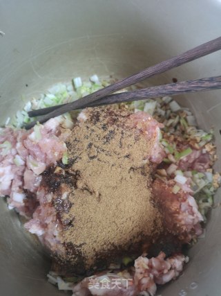 白菜猪肉馅饼的做法步骤：4