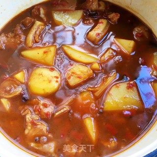 剁椒烧肉炖土豆的做法步骤：10