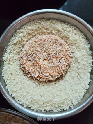 黑芝麻馅红薯饼的做法步骤：6