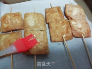 蒜蓉烤油豆腐的做法步骤：3