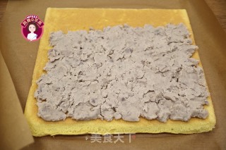 芋泥戚风蛋糕卷的做法步骤：18