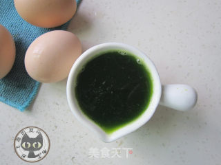 菠菜蒸蛋糕的做法步骤：2