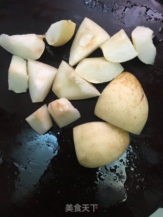 蜜梨无花果煲水的做法步骤：2
