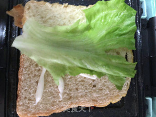 培根鸡蛋三明治的做法步骤：4