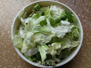 包菜炒回锅肉的做法步骤：6