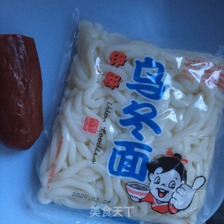 时蔬炒乌冬面的做法步骤：2